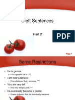 Cleft Sentences Part 2