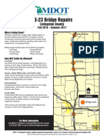 MDOT Brochure on U.S. 23 bridge repairs in Livingston County