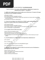 Test Ley 39 2015 de 1 de Octubre Procedimiento Adtvo 1