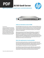 HP ProLiantDL160Gen9 DataSheet