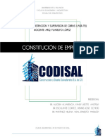 Documento Constitución de Empresa