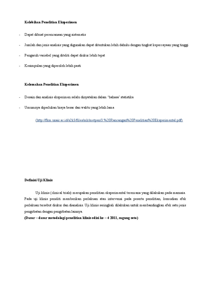 Kelebihan Dan Kekurangan Penelitian Eksperimen Nadia