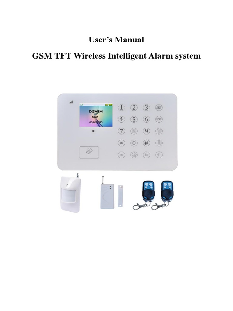 GSM Intelligent Alarm System Manual | PDF | Short Message Service | Remote Control