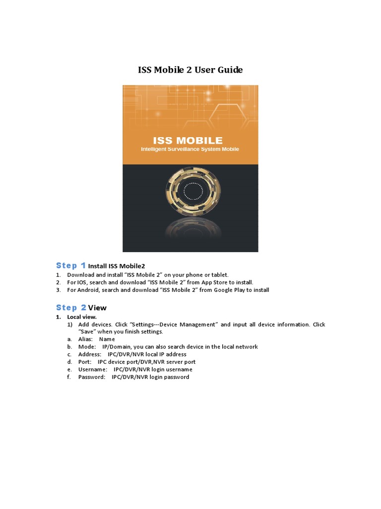 ISS Mobile 2 User Guide PDF | PDF