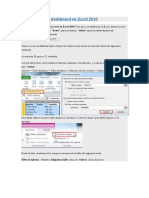 Cómo Hacer Un Dashboard en Excel 2010