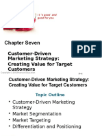 Chapter Seven: Customer-Driven Marketing Strategy: Creating Value For Target Customers