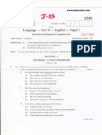 Hsc June 2013 English i Question Paper