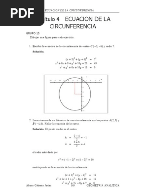 Capitulo 04 Ecuacion De La Circunferencia Tangente Circulo