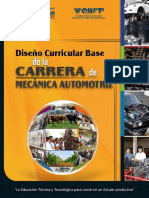 Diseño Curricular de Mecanica Automotriz PDF