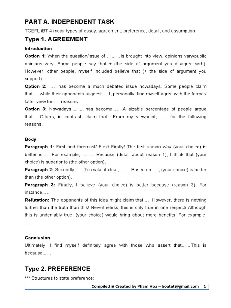 Short essay examples image