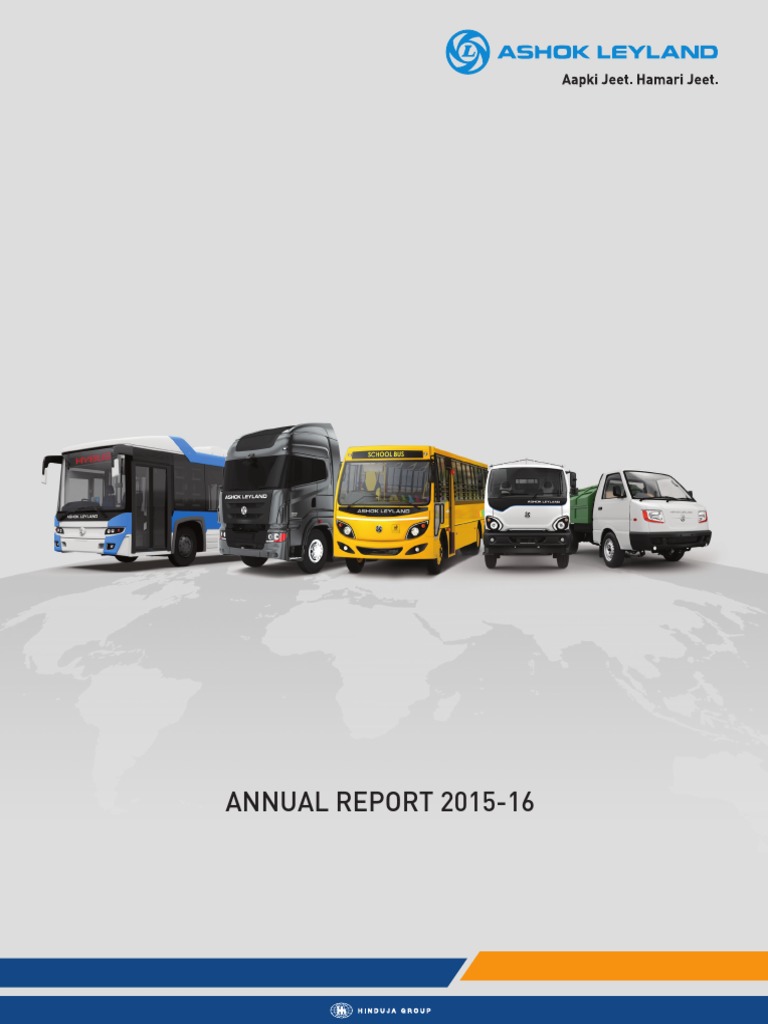 Ashok Leyland Annual Report 201516 PDF Business Economics Financial Economics
