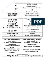 Phrasal verbs with "take