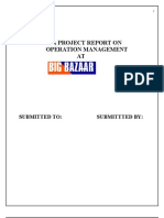 Project Report On Big Bazaar