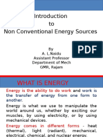 Non Conventional Sources of Energy