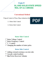 Unit V - Conventional and Solid State Speed Control of A.C Drives