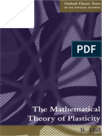 The Mathematical Theory of Plasticity by R Hill PDF