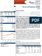 JK Tyre and Industries (JKIND) : High Rubber Prices Eating Into Bottomline