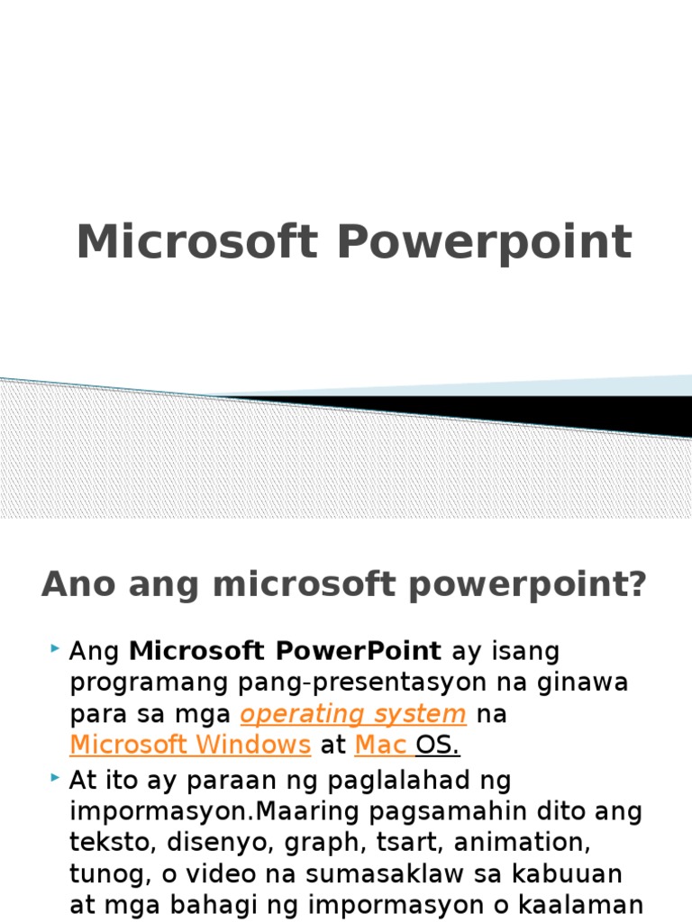 Microsoft Powerpoint | PDF