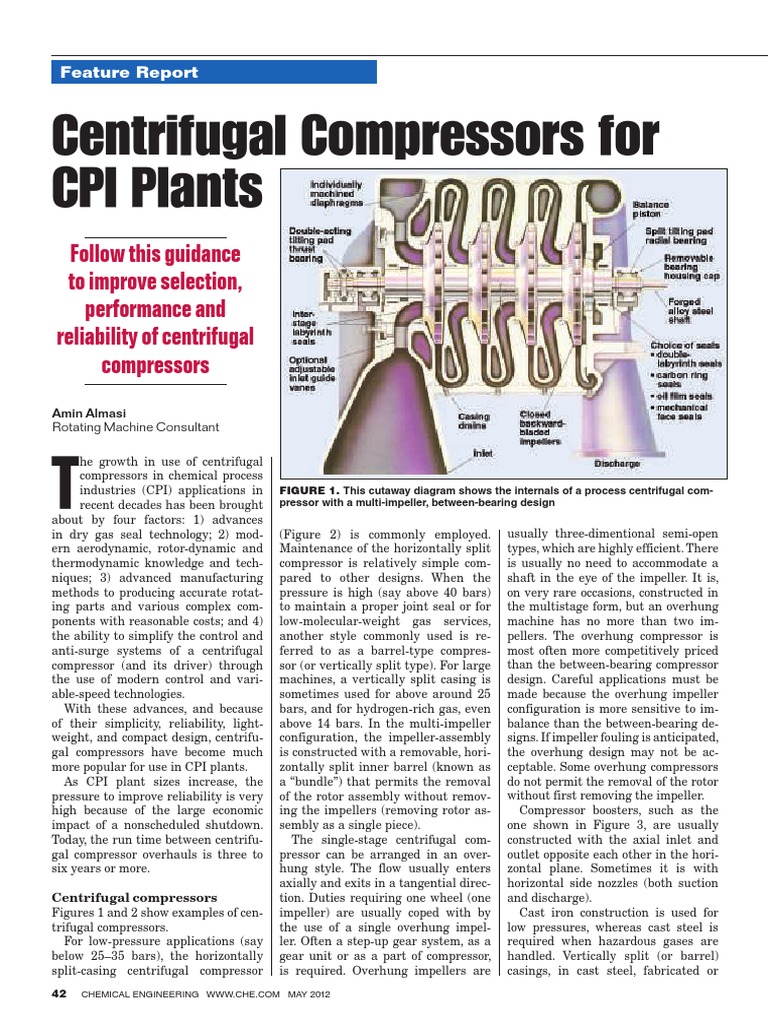 Centrifugal Compressors in CPI Applications | PDF | Gas Compressor ...