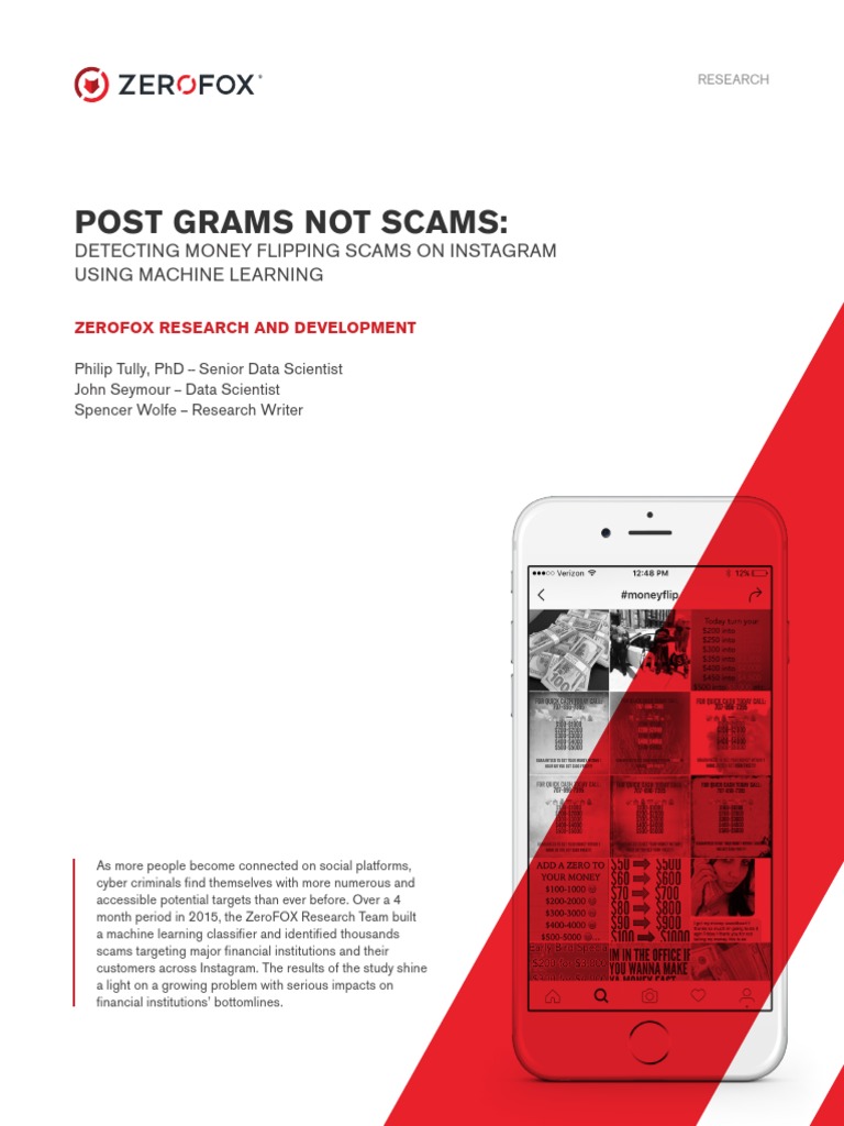 Instagram Scam Whitepaper Spamming Cheque - 