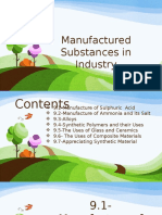 Chemistry - Chapter 9 (Form 5) Manufactured Substances in Industry