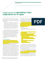 India: Legal Issues in Advertising: Major Implications For IP Rights
