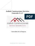 JosRub Construcciones Servicios Generales S