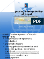 Diagnosing Foreign Policy of Nepal: Krishna H. Pushkar