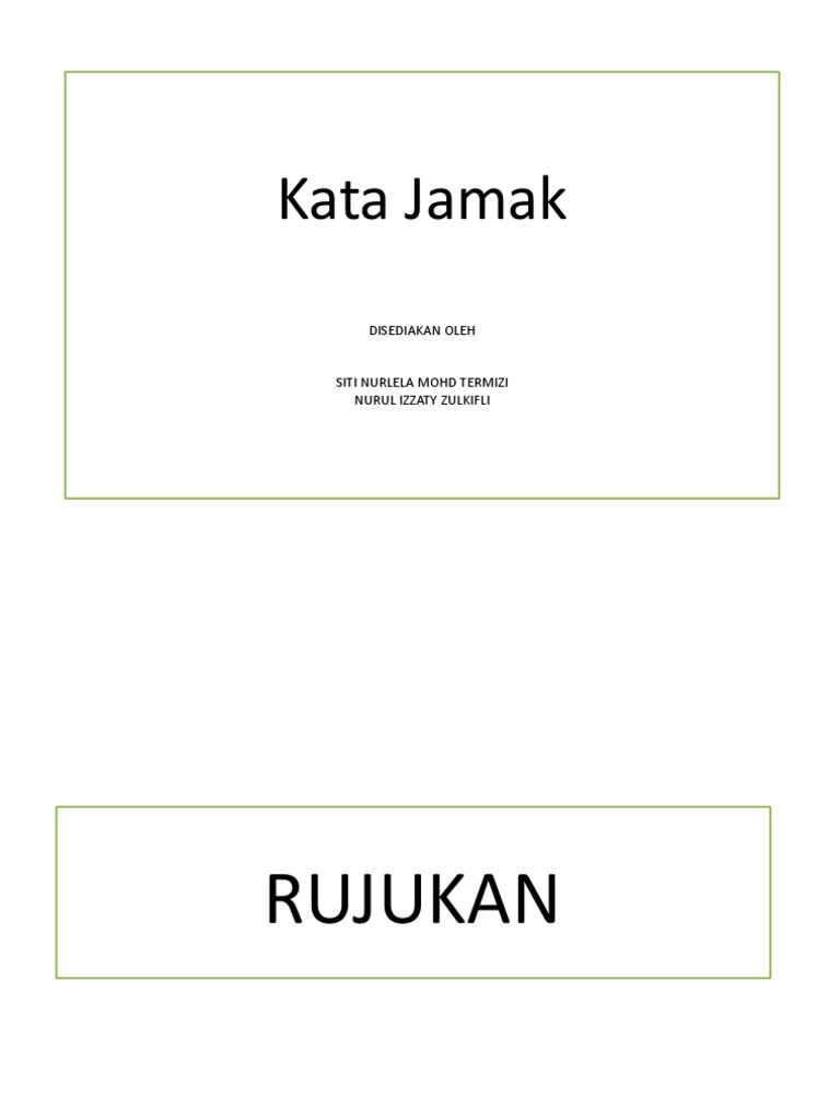 Kata Jamak
