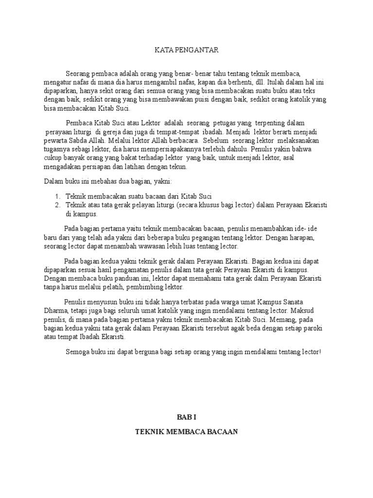 Kata Pengantar Liturgi