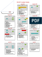 School Calendar 2016-2017