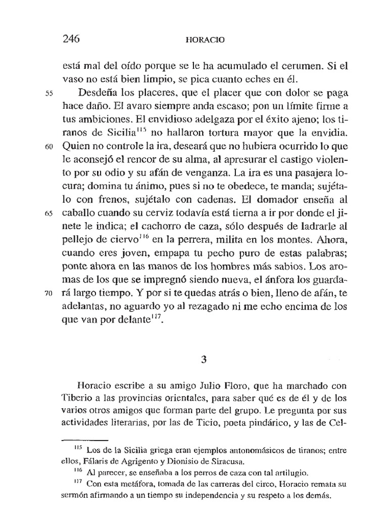 Horace Letter 1.3 | PDF | Historia | Poesía