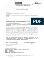 Modelo de Carta de Autorización FONDEPES