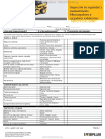 Material Inspeccion Checklist Minicargadores Todo Terreno Caterpillar