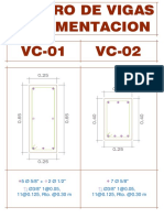 Cuadro de Vigas de Cimentacion