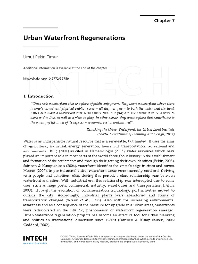 Waterfront development research paper image