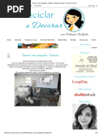 Quarto e Sala Conjugados -Quitinete - Blog de Decoração - Reciclar e Decorar