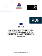 Isolation Valve Selection (BP) PDF