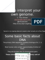 Titus Brown - How To Interpret Your Own Genome Using (Mostly) Python