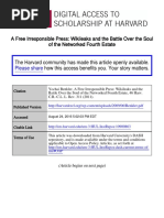 Benkler 2011 a Free Irresponsible Press