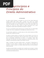 Direito Administrativo - Supraprincípios e Princípios