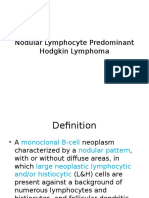 Nodular Lymphocyte Predominant Hodgkin Lymphoma