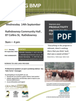 BMP Workshop Flyer - Grazing Soils - Rathdowney 14 TH Sept 2016