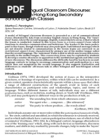 Reading 01 - Pennington - Framing Bilingual Classroom Discourse