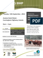 BMP Workshop Flyer - Grazing & Soils Arartula 13 TH Sept 2016