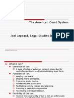 The American Court System, Joel Leppard, Legal Studies Instructor 2006 (Orlando Criminal Defense Attorney Joel Leppard)