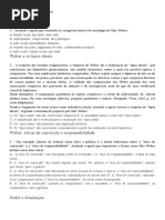 Atividade - Max Weber - Blog Café Com Sociologia