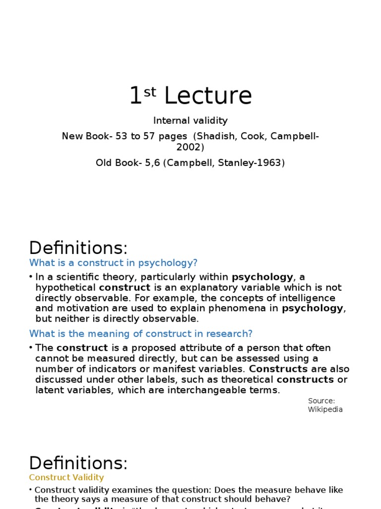 Research Design Notes | Download Free PDF | Validity (Statistics ...