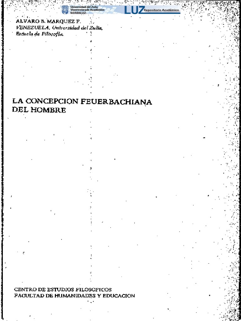 La concepcion Feurchbachiana del hombre | Esencia | Verdad La concepcion Feurchbachiana del hombre | Esencia | Verdad