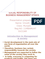 Social Responsibility of Business Management Ethics